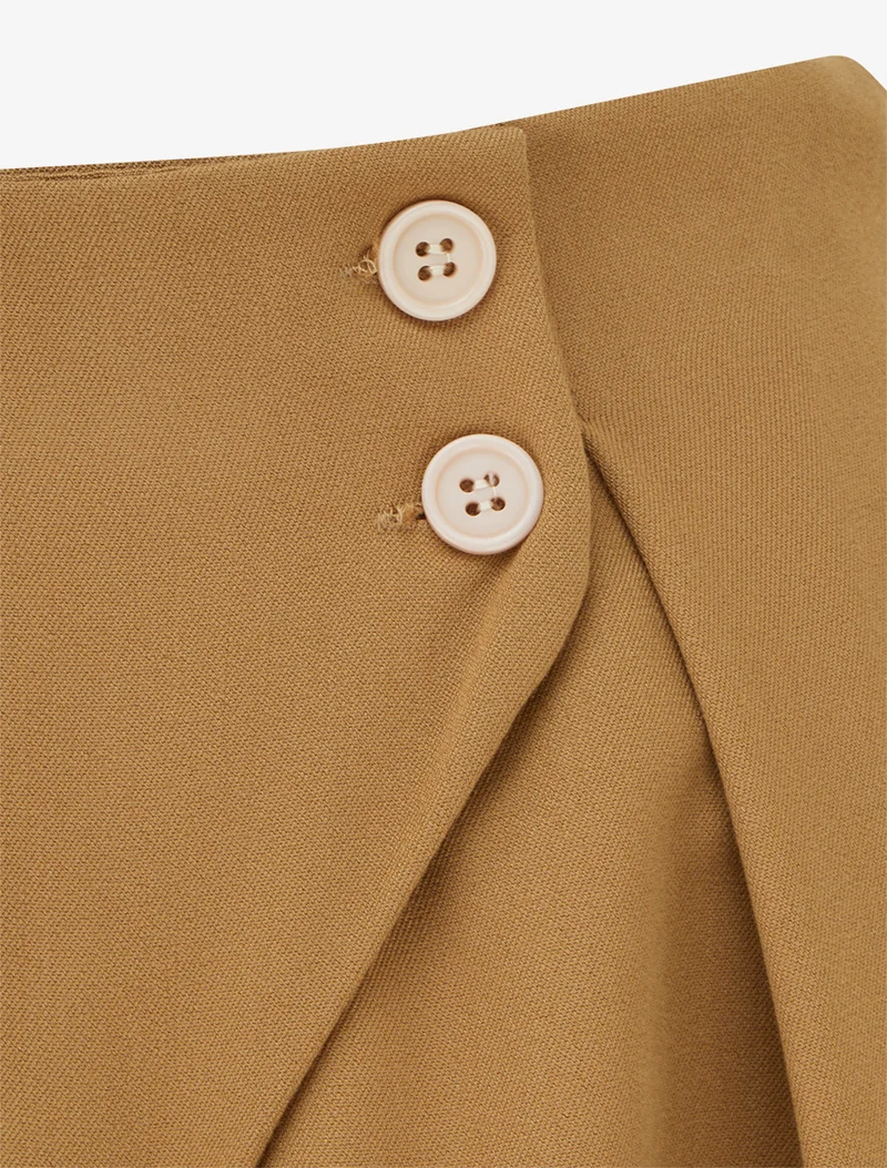 Uni Hose mit elastischem Bund - Kamel