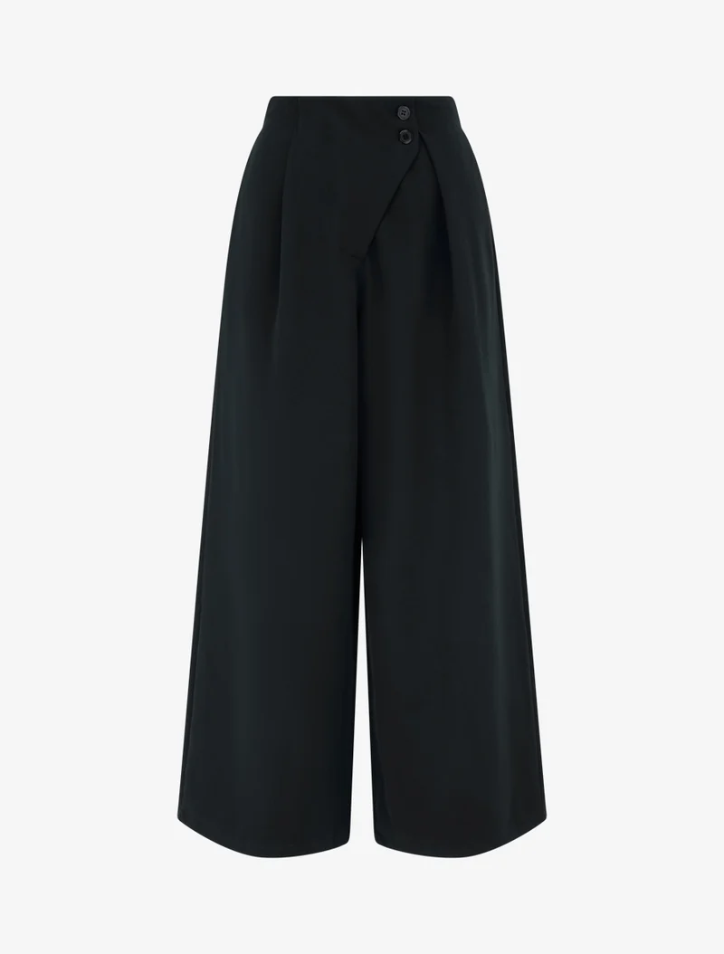 Uni Hose mit elastischem Bund - Schwarz