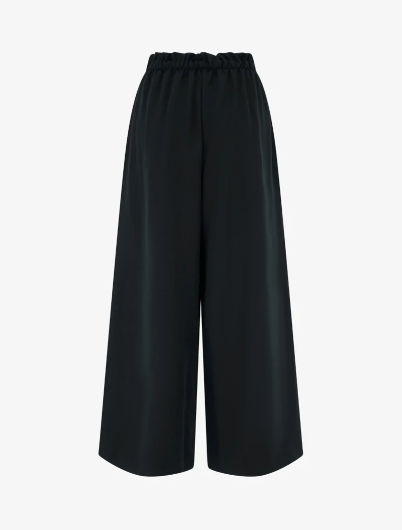 Uni Hose mit elastischem Bund - Schwarz