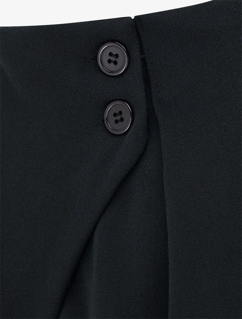 Uni Hose mit elastischem Bund - Schwarz