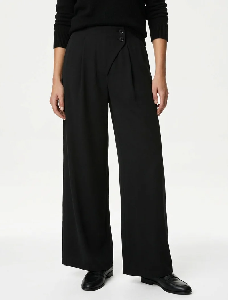 Uni Hose mit elastischem Bund - Schwarz