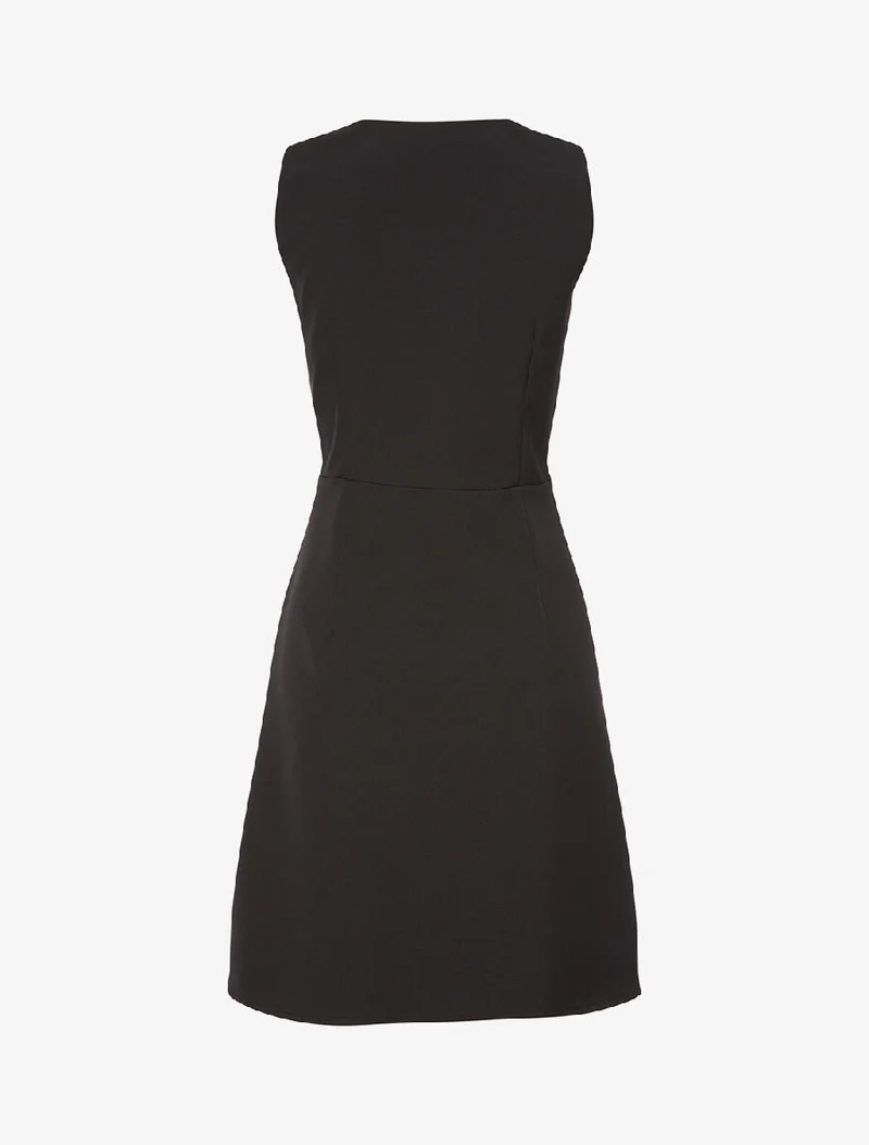Großes Reißverschlusskleid - Schwarz