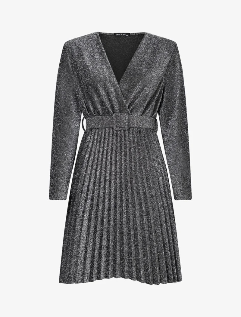 Paillettenkleid mit gewelltem Saum - Geld
