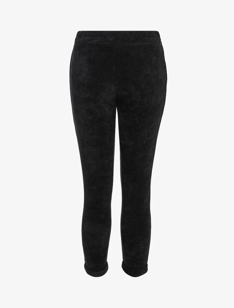 7/8-Hose aus Cord - Schwarz