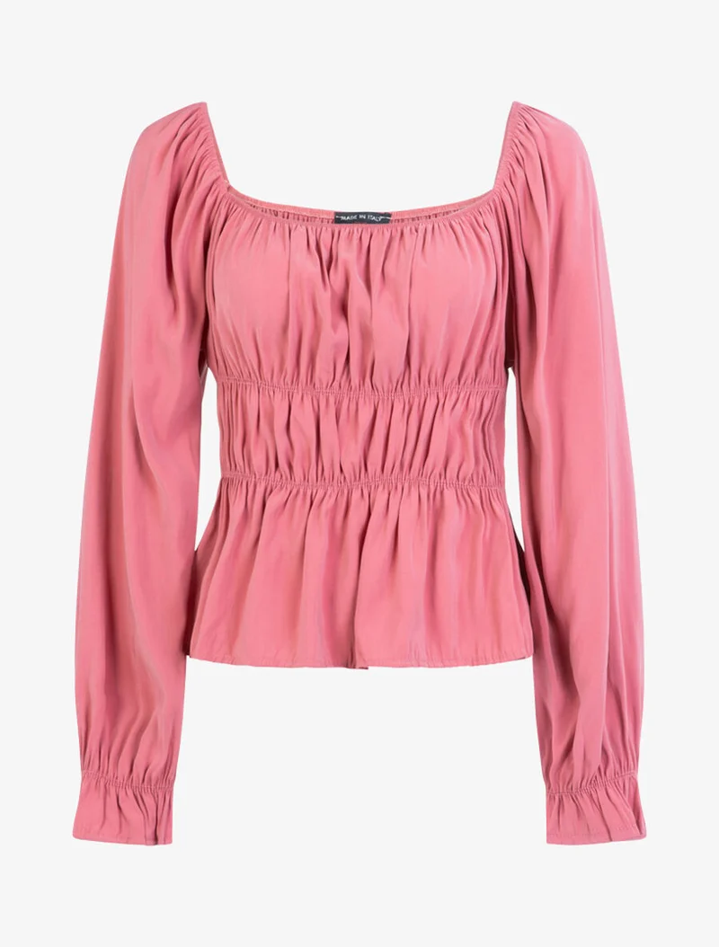 Elastisches weiches Oberteil - Rose
