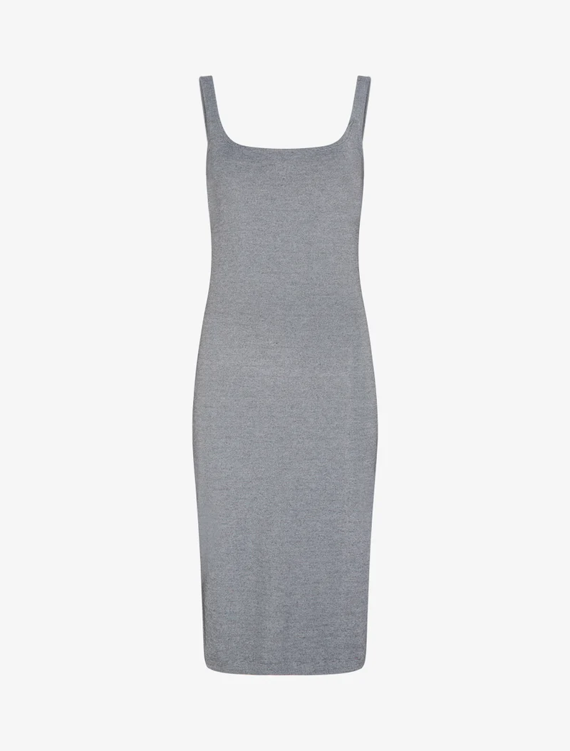 Basic Stretch-Kleid - Dunkelgrau