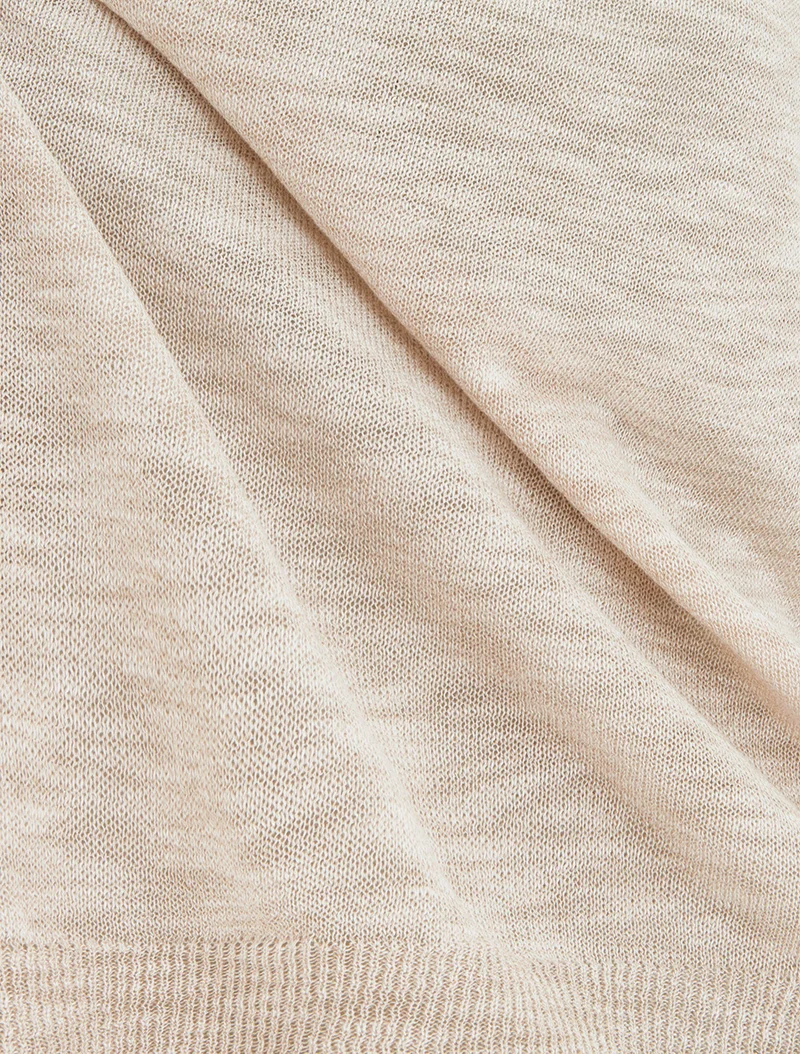 Mesh-Oberteil - Beige