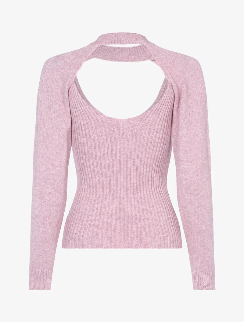 Set aus übereinandergelegten Tops - Rose