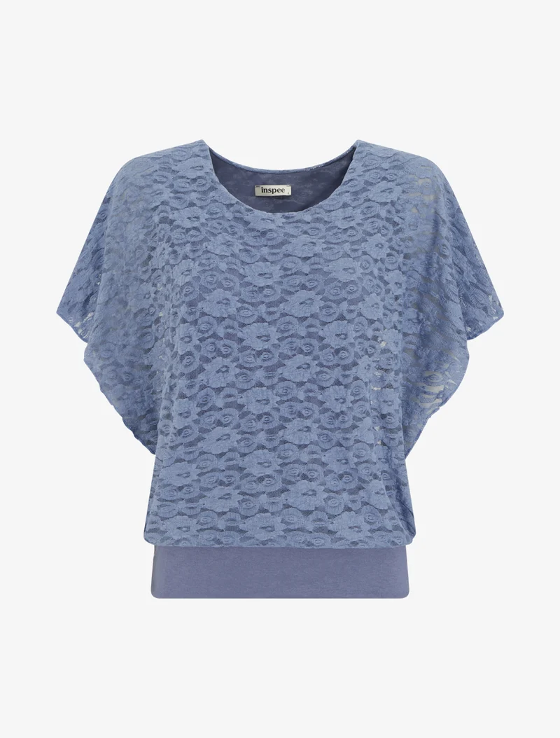 Spitzenkugel aus Spitze - Blau
