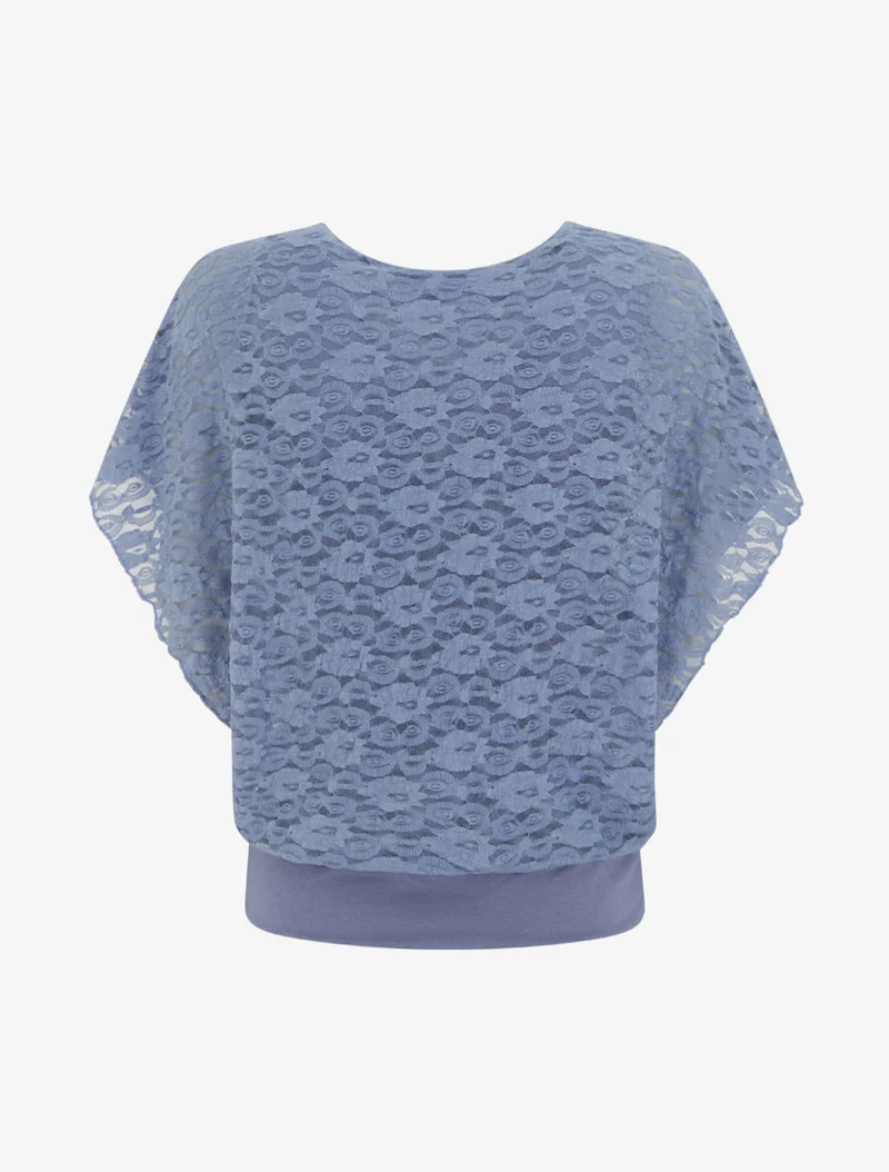 Spitzenkugel aus Spitze - Blau