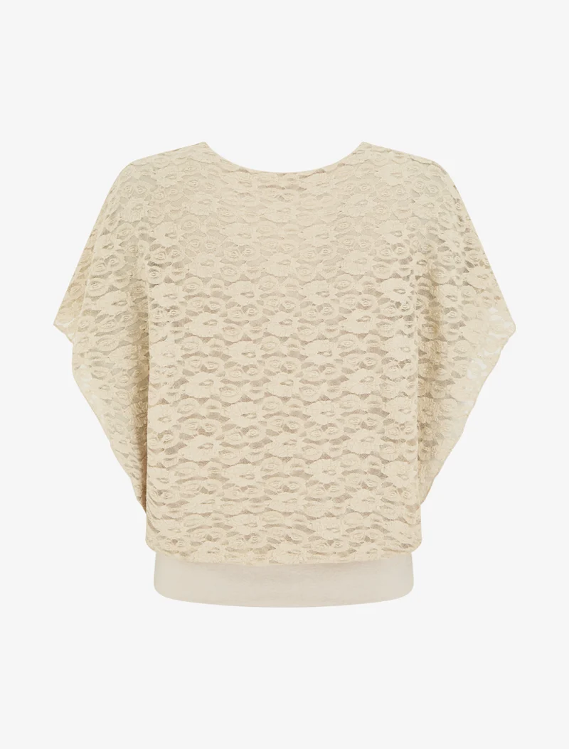 Spitzenkugel aus Spitze - Beige