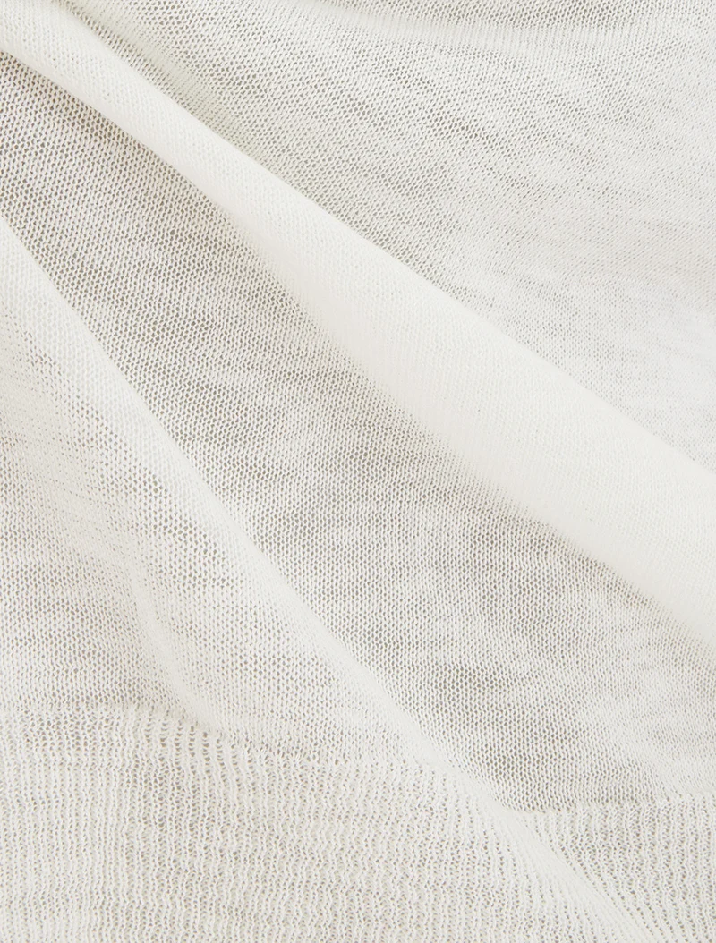 Mesh-Oberteil - Weiß