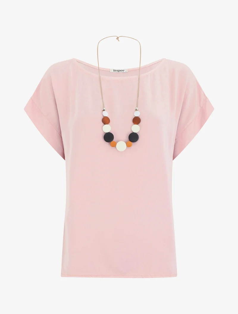 Kurzärmeliges Top - Rose