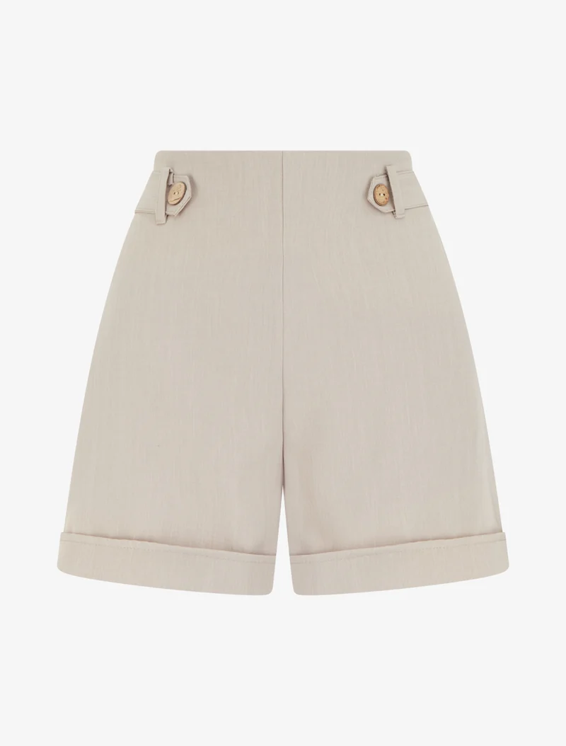 Kurze elastische Uni-Hose - Maulwurf