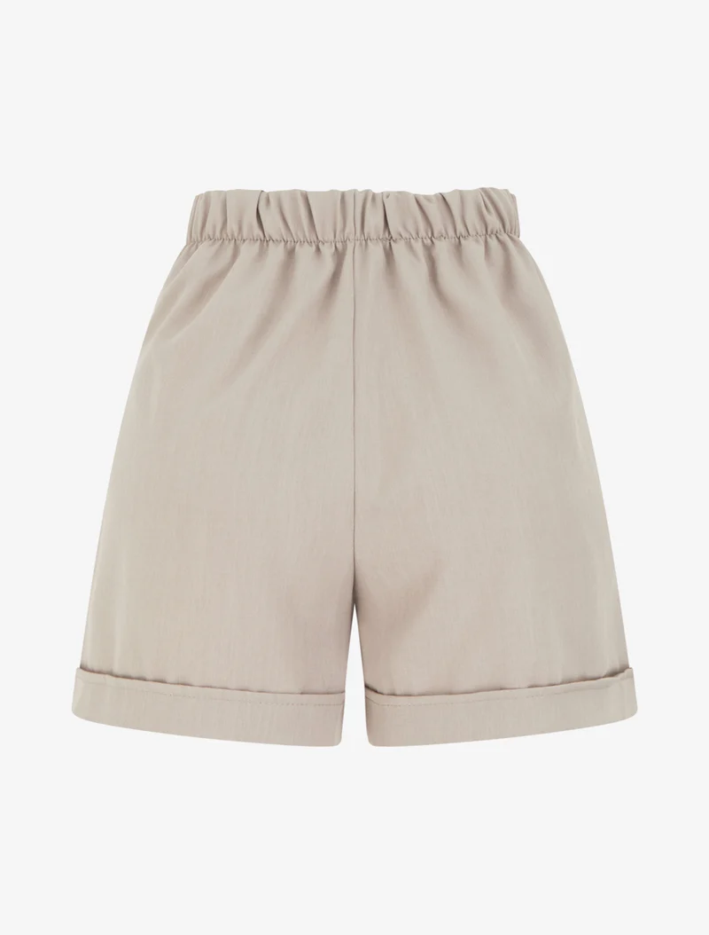 Kurze elastische Uni-Hose - Maulwurf