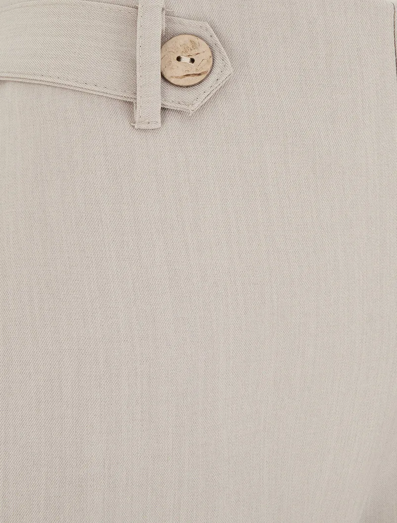 Kurze elastische Uni-Hose - Maulwurf