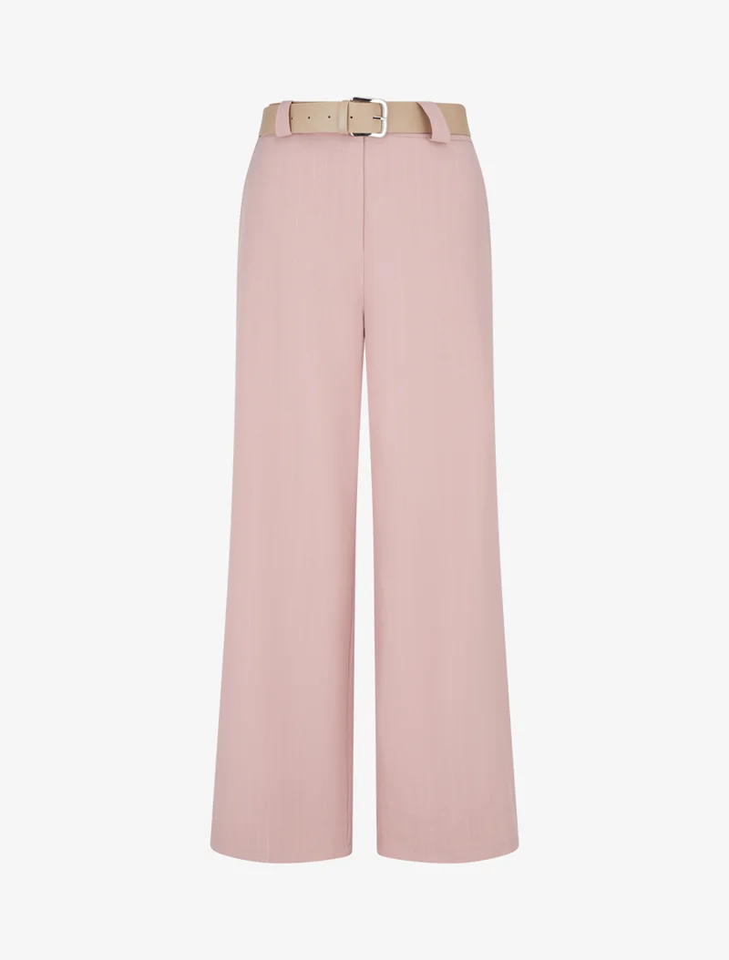 Hose mit schimmernden Nadelstreifen - Rose