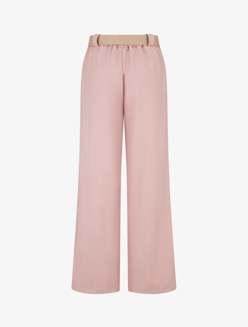 Hose mit schimmernden Nadelstreifen - Rose