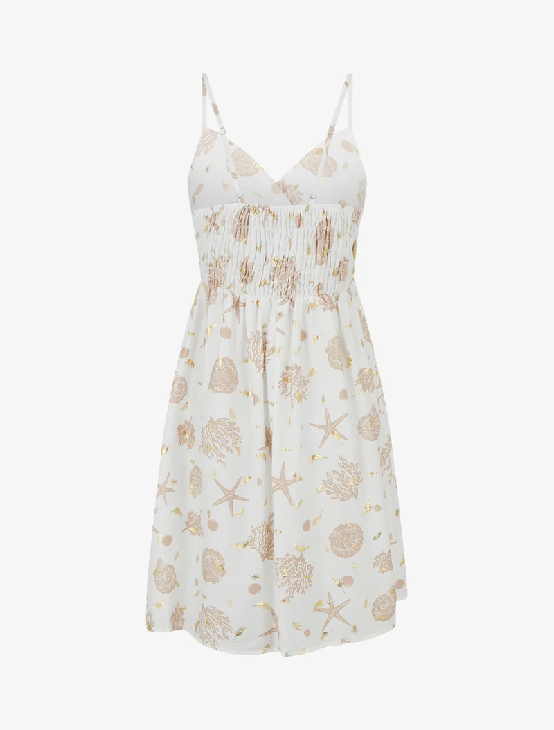 Midikleid mit Matrosenmusterprint - Maulwurf