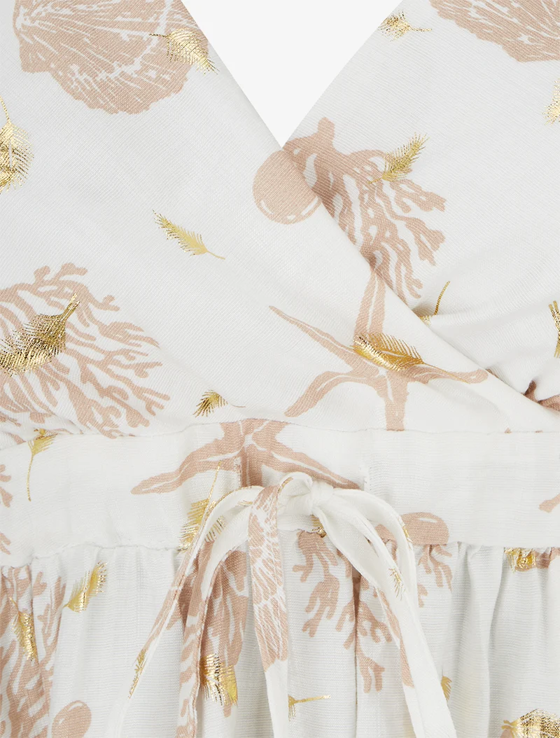 Midikleid mit Matrosenmusterprint - Maulwurf
