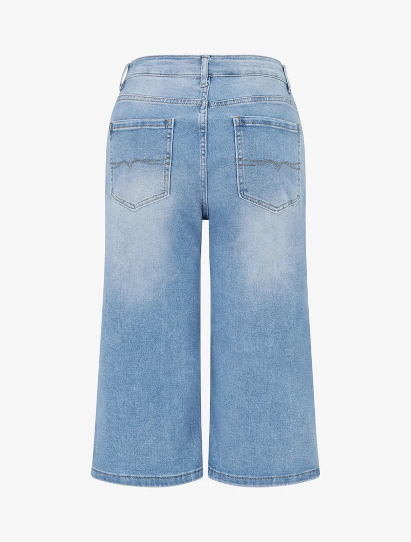 Klassische Jeans-Bermuda - Blau