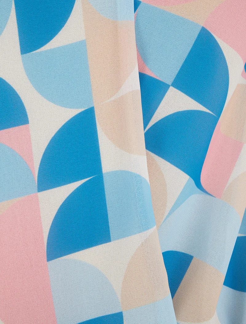 Ärmelloses Top mit Grafikdruck - Himmelblau