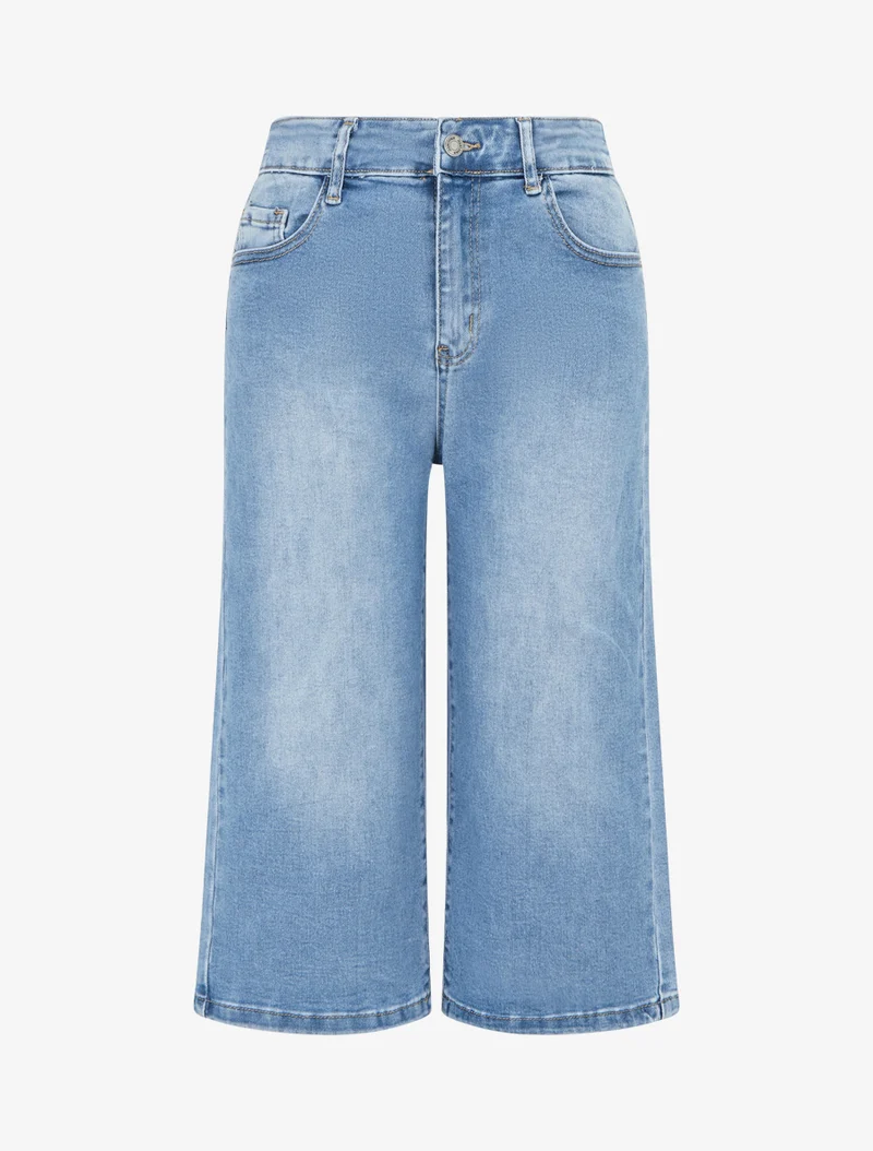 Bermuda-Jeans-Standard - Blau
