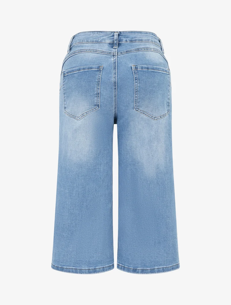 Bermuda-Jeans-Standard - Blau