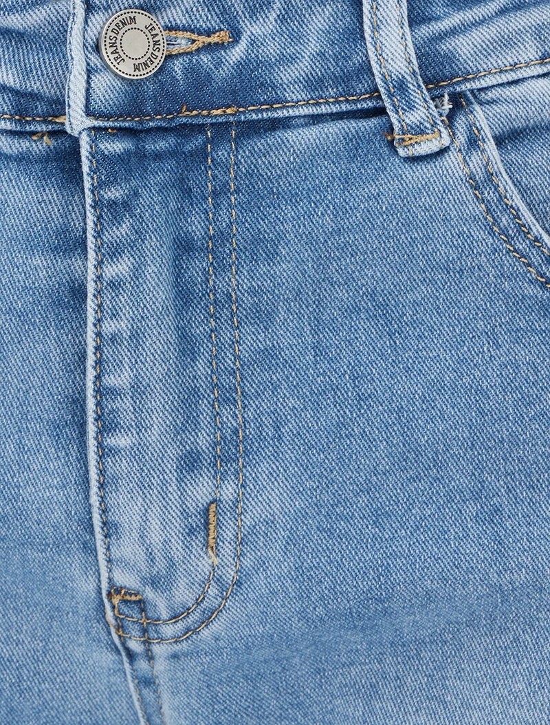 Bermuda-Jeans-Standard - Blau