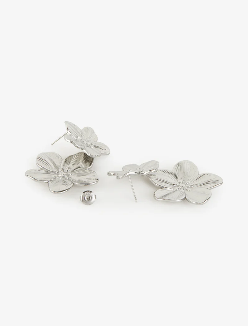 Hängende Ohrringe mit Blumenmotiv - Geld