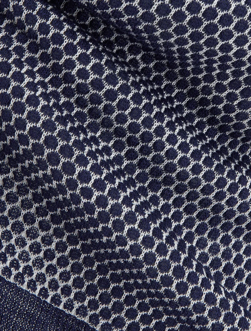 Rundhalsnetzoberteil - Marine