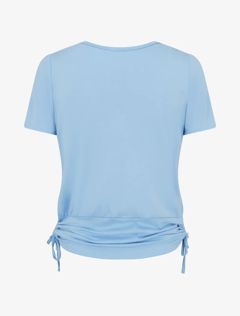 Oberteil mit Kettenschichtungseffekt - Himmelblau