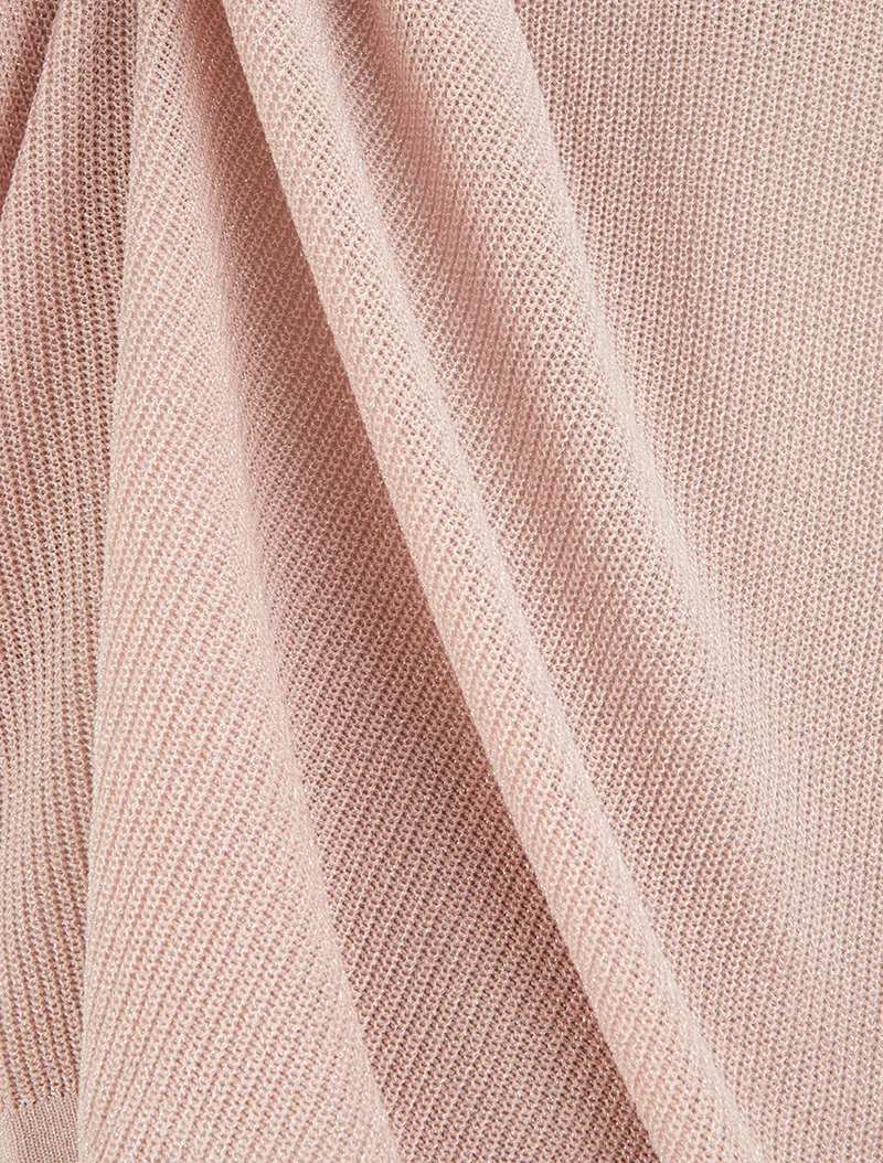 Weites Top mit kurzen Fledermausärmeln - Rose