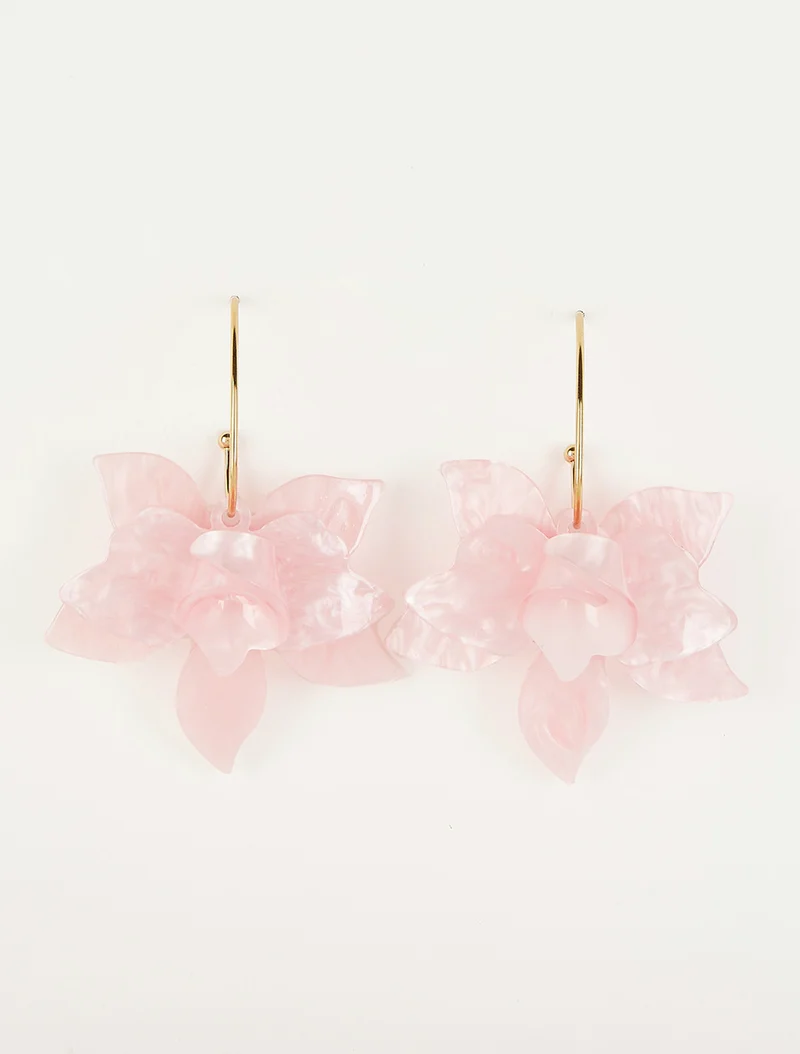 Ohrringe mit Blumenmuster - Rose