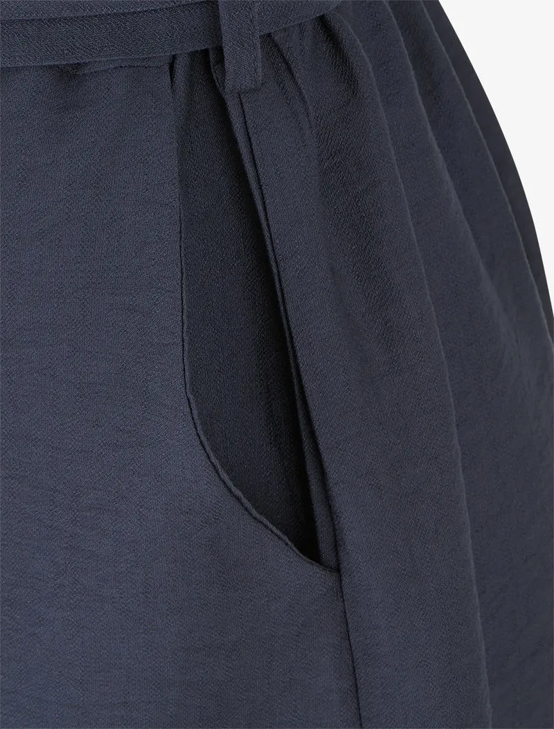 Ärmelloser, geknöpfter Jumpsuit - Marine