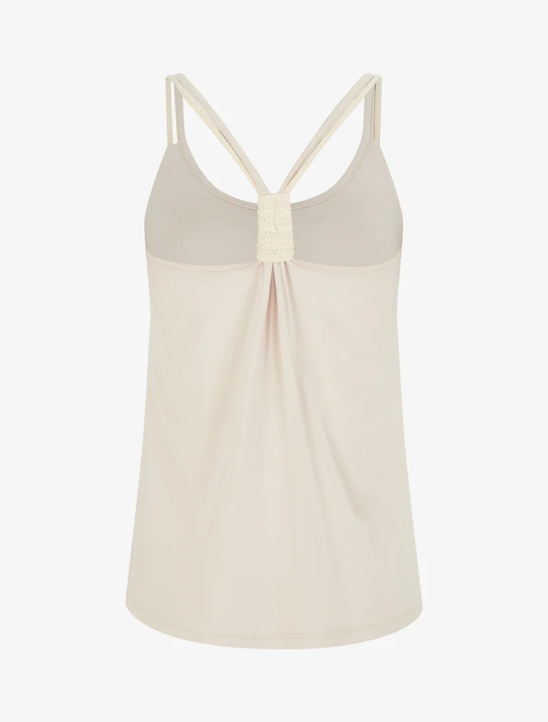 Trägertop im Seilstil - Beige