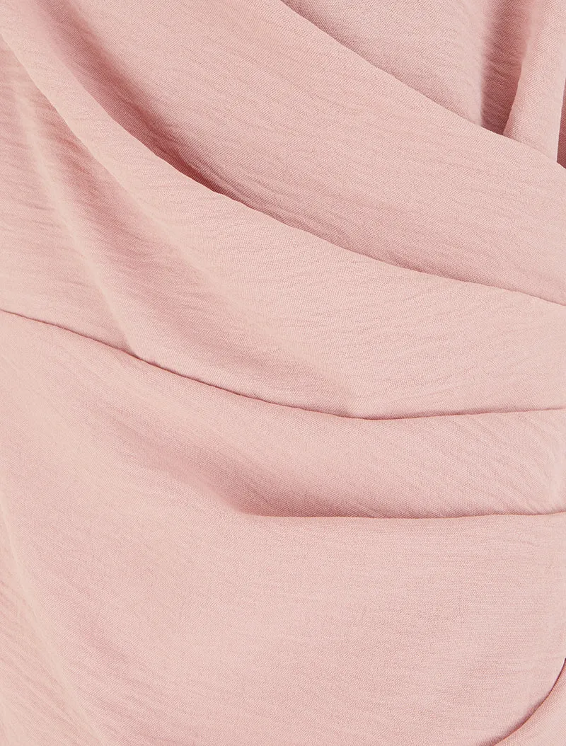 Ärmelloses Wickelkleid - Rose
