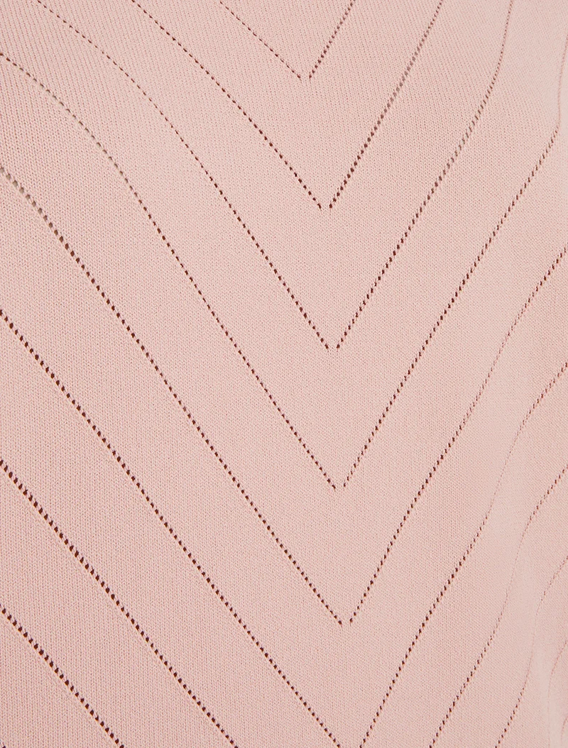 Gehäkeltes Top mit Rundhalsausschnitt - Rose
