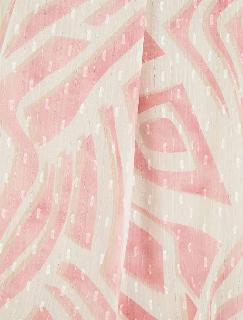 Ärmelloses Top mit Grafikdruck - Rose