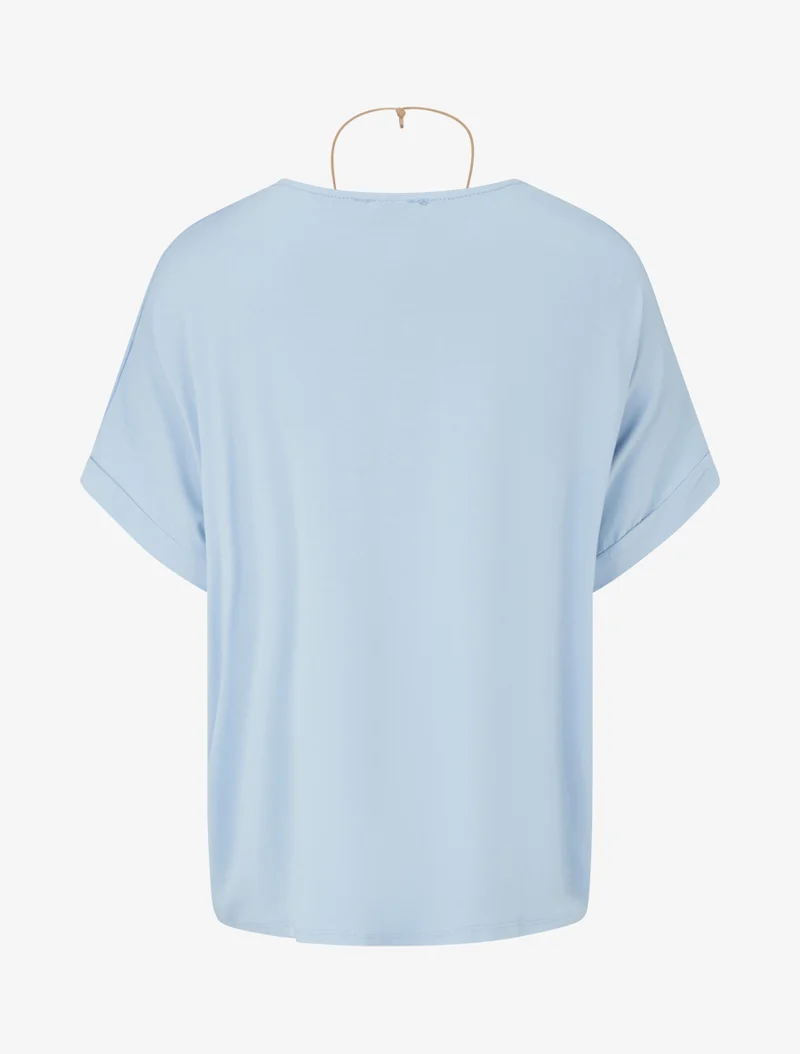 Kurzärmeliges Top - Himmelblau