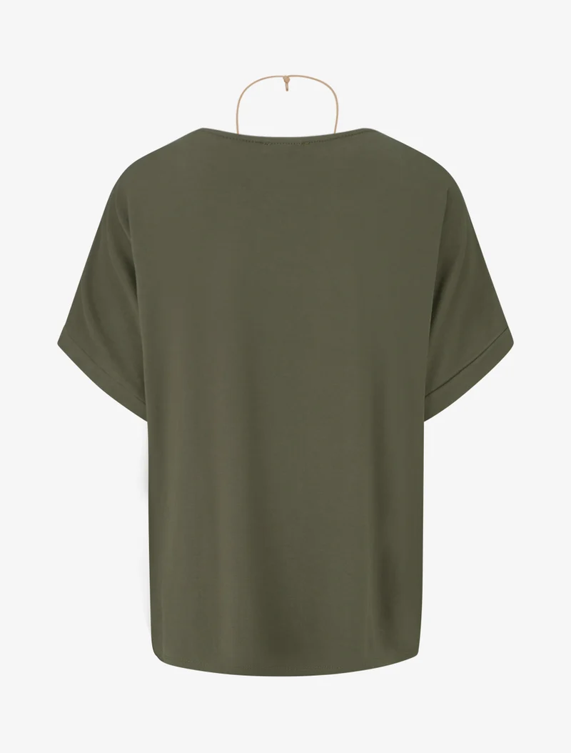Kurzärmeliges Top - Kaki