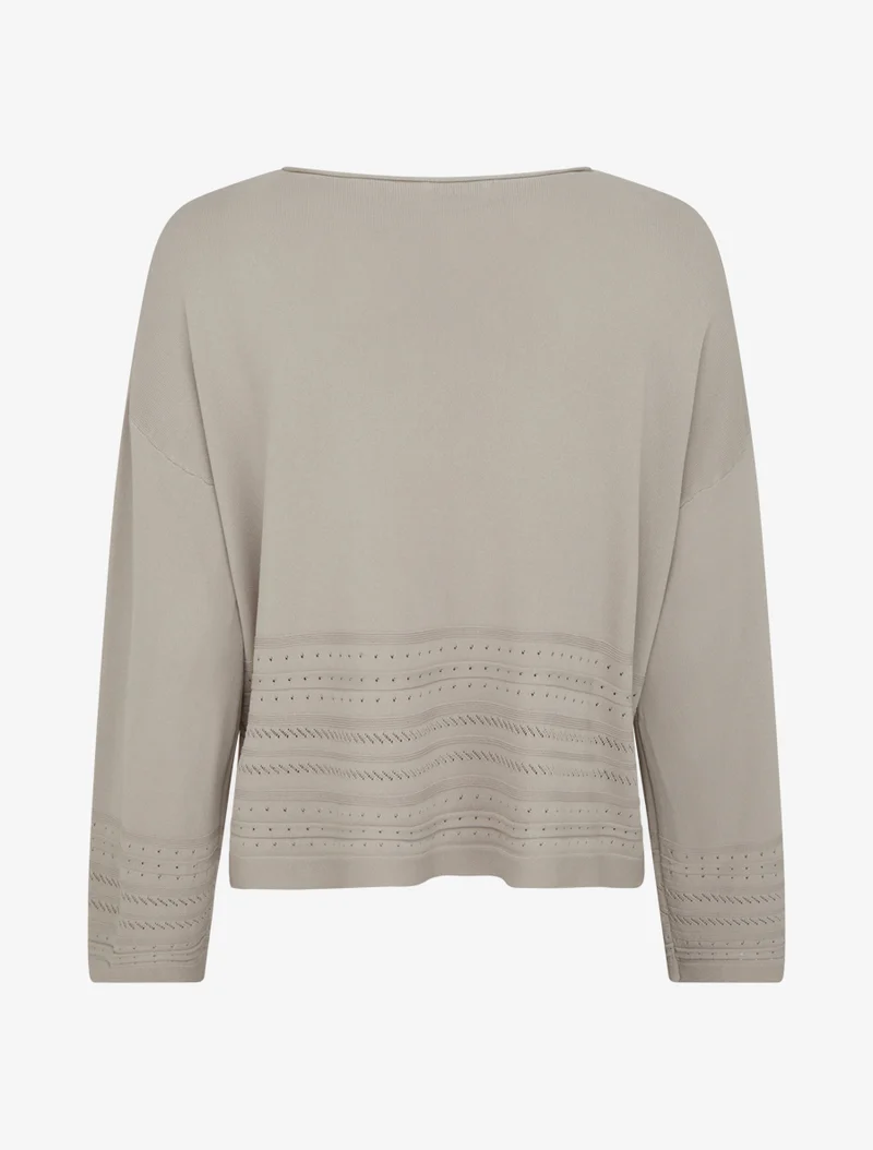 Mesh-Top mit Zierkanten oben rechts - Maulwurf