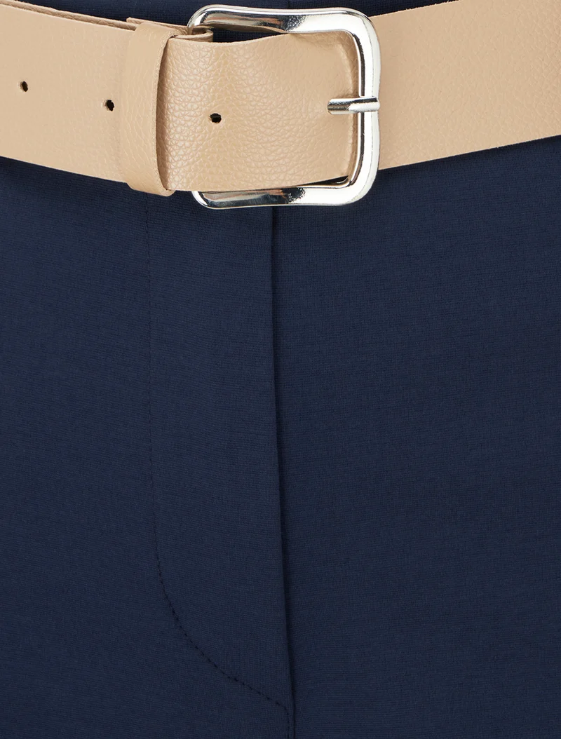 Gürtelshort mit Umschlag - Marine