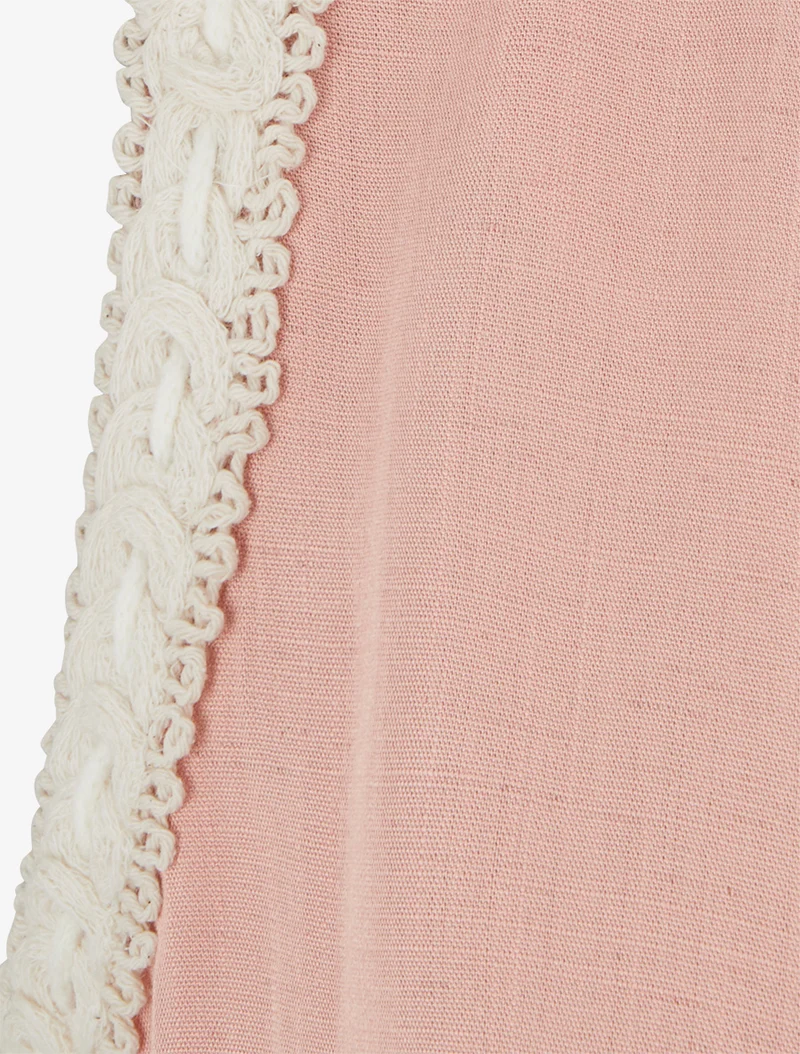 Ärmelloses einfarbiges Top - Rose