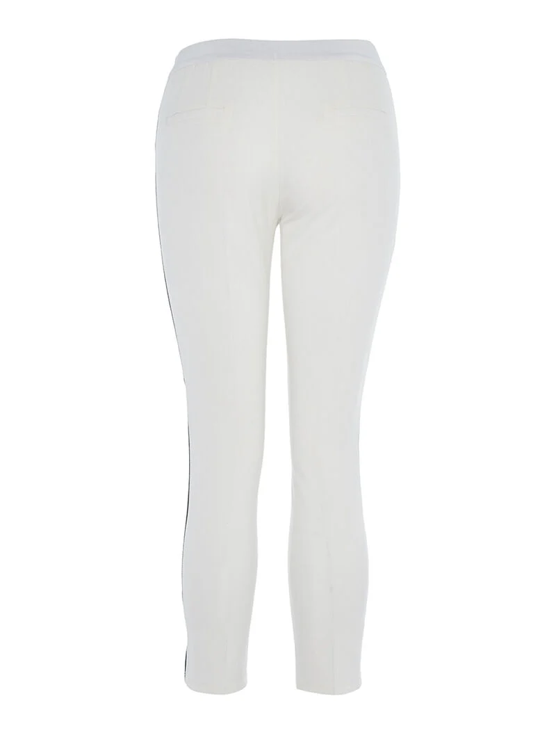 Sporthose mit Streifen - Ecru