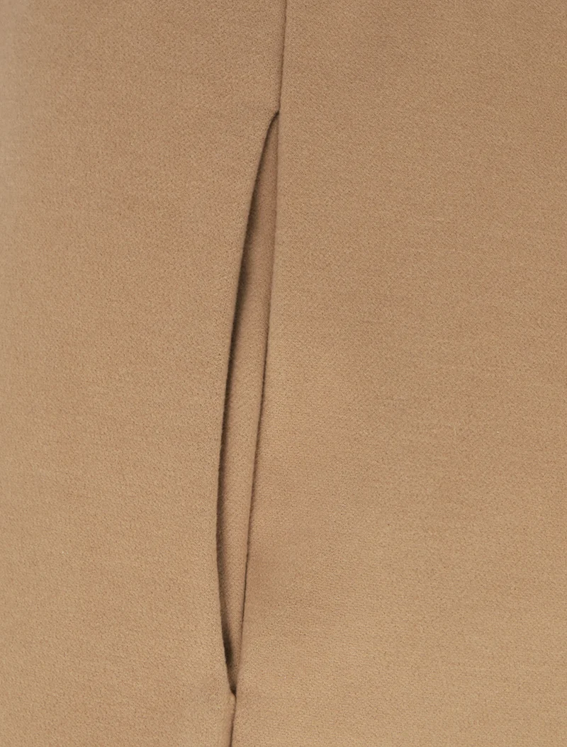 Dicke einfarbige Hose - Kamel