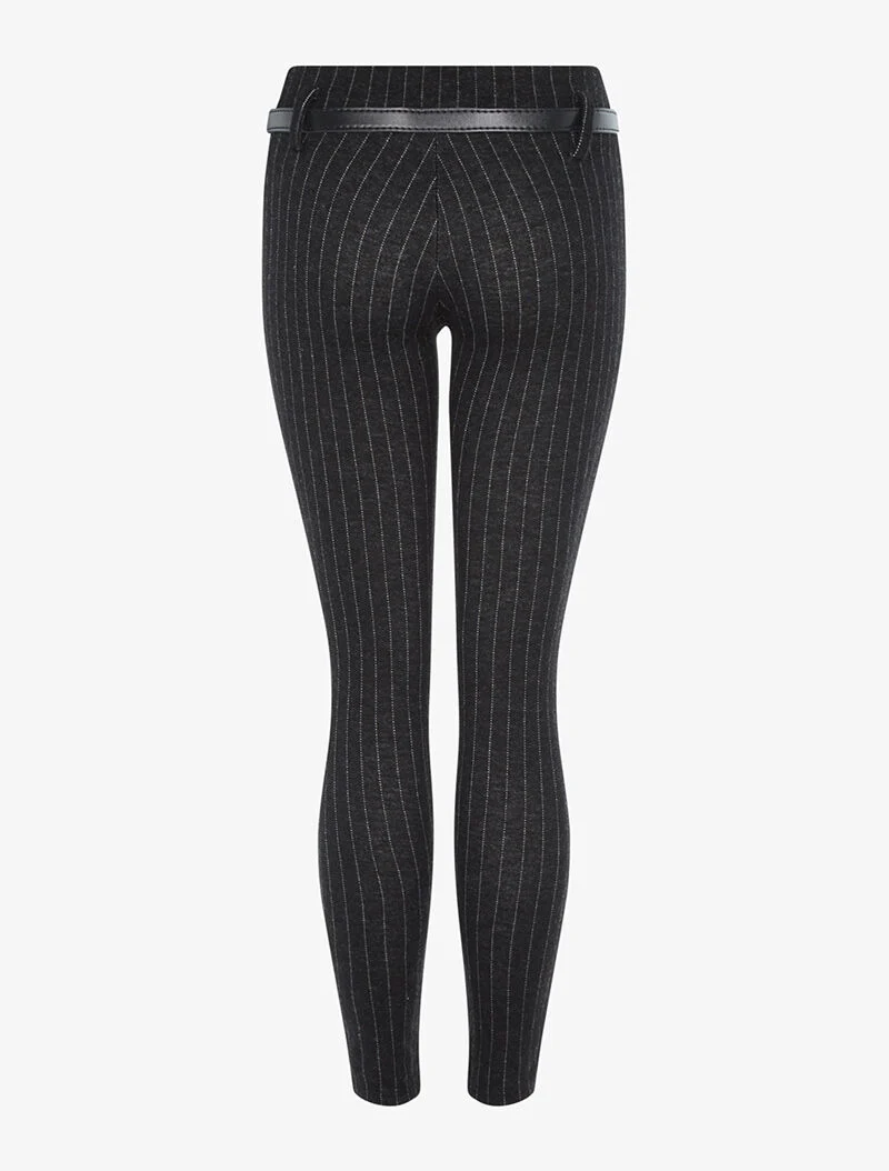 Hose mit Wolloptik - schwarz
