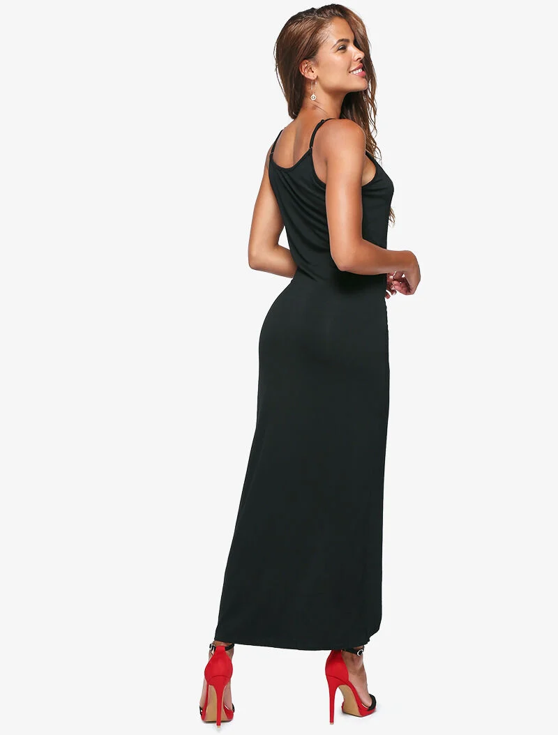 Wickelkleid - schwarz