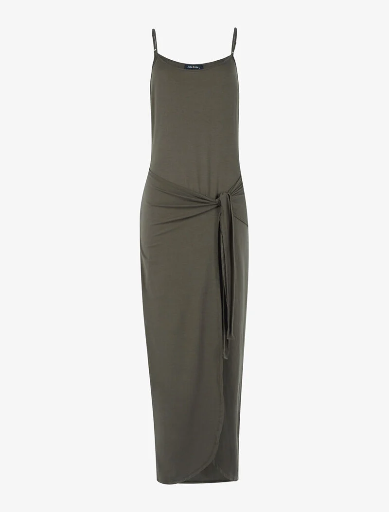Wickelkleid - Kaki