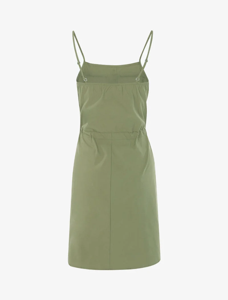 Kleid mit Brusttaschen verziert - Kaki